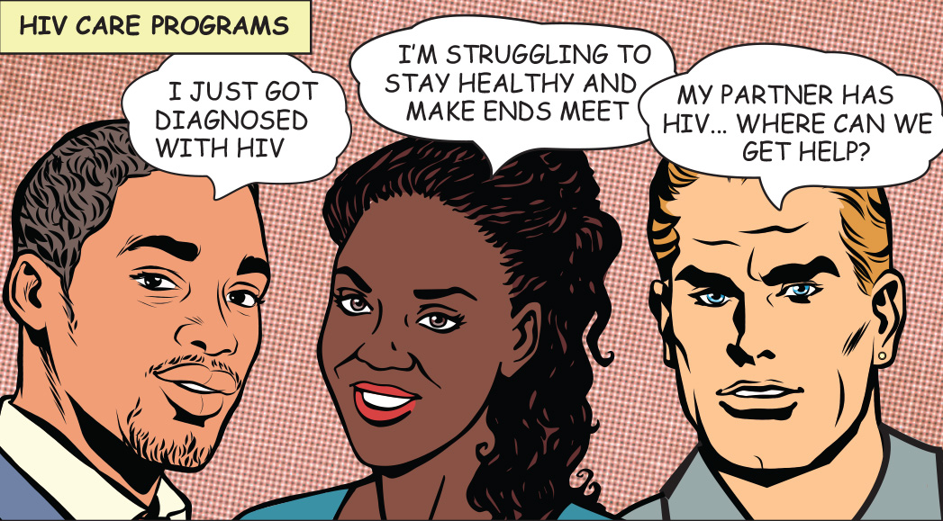 HIV Care Programs comic